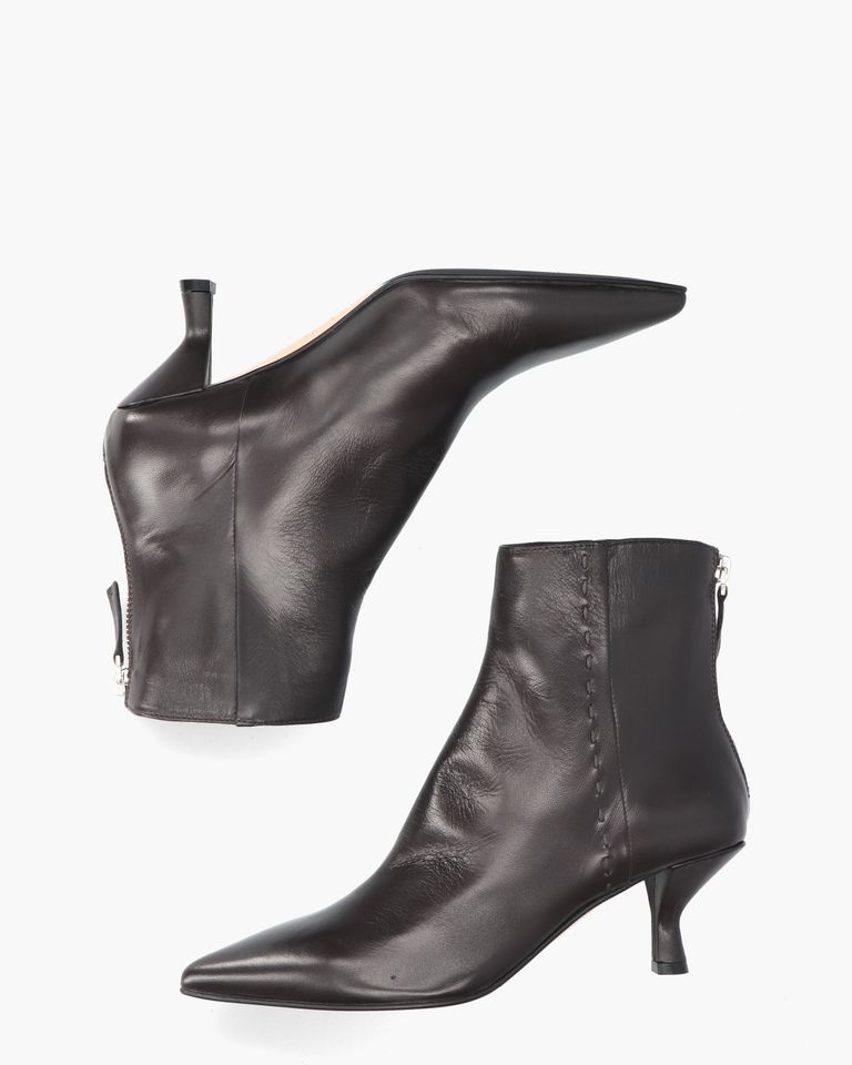 Henriette Donkerbruin Dames Enkelboots