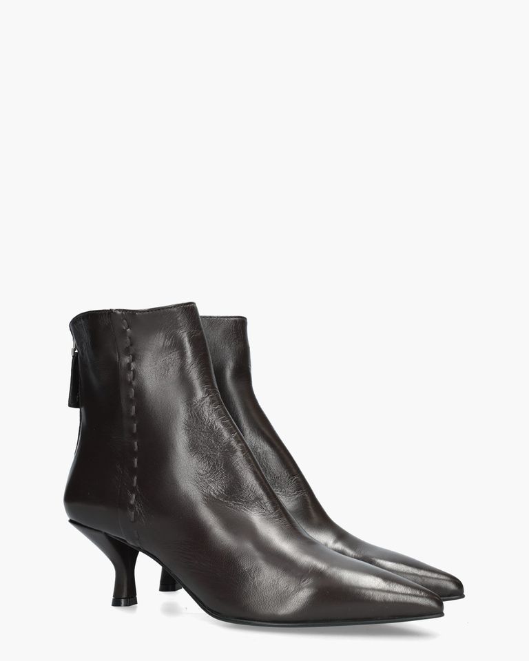 Henriette Donkerbruin Dames Enkelboots