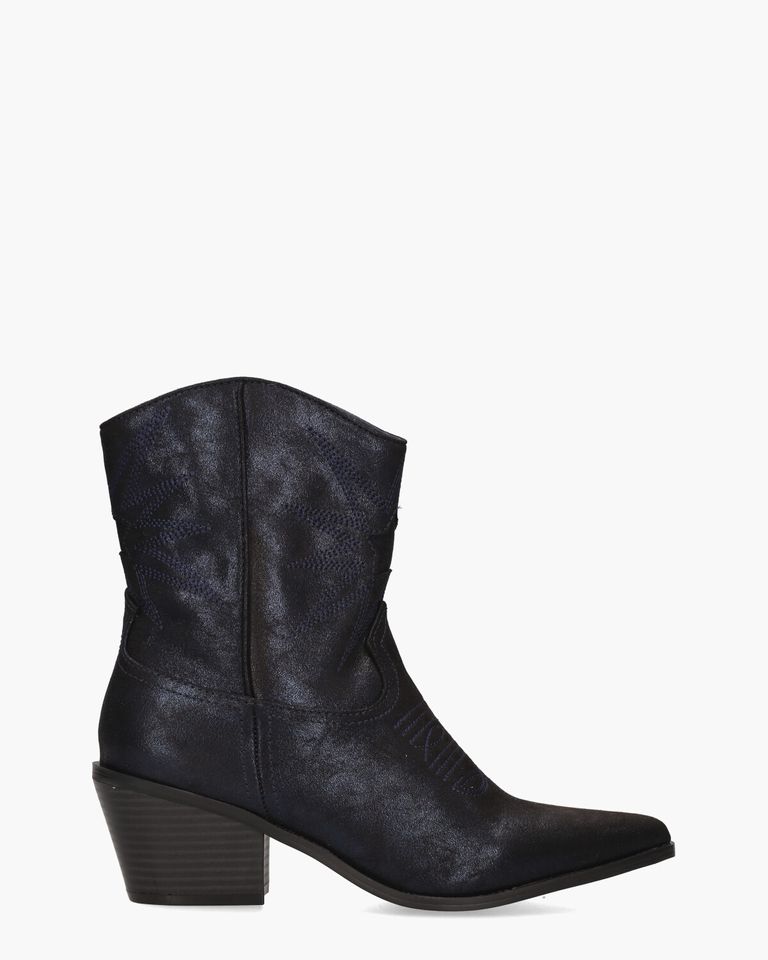 Vlinder Donkerblauw Dames Enkelboots