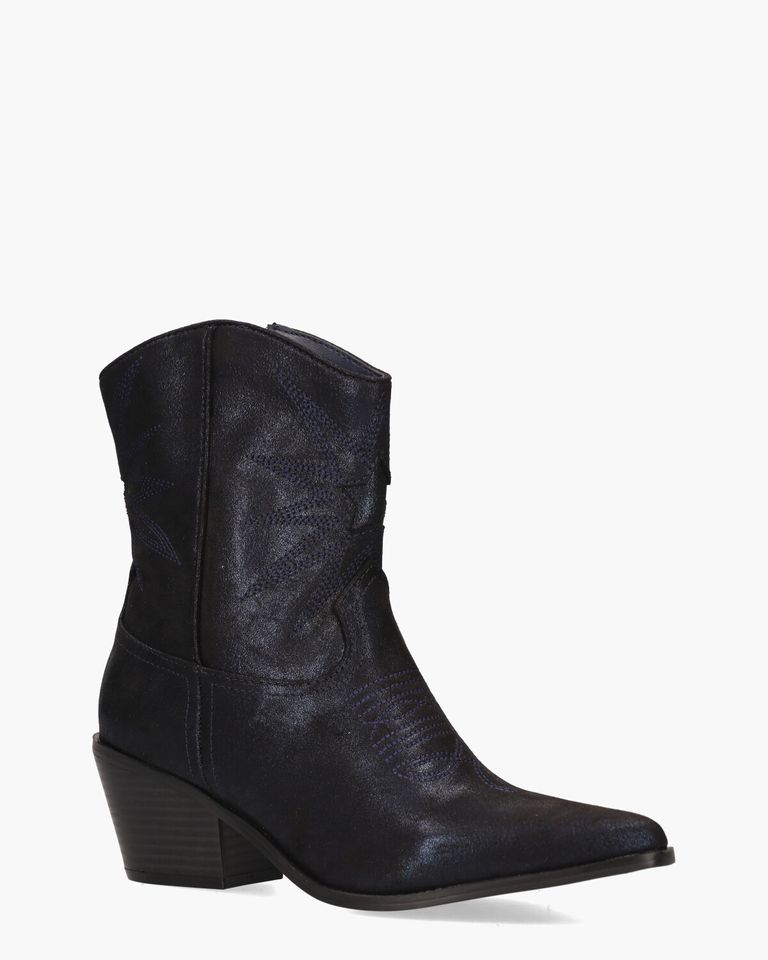 Vlinder Donkerblauw Dames Enkelboots