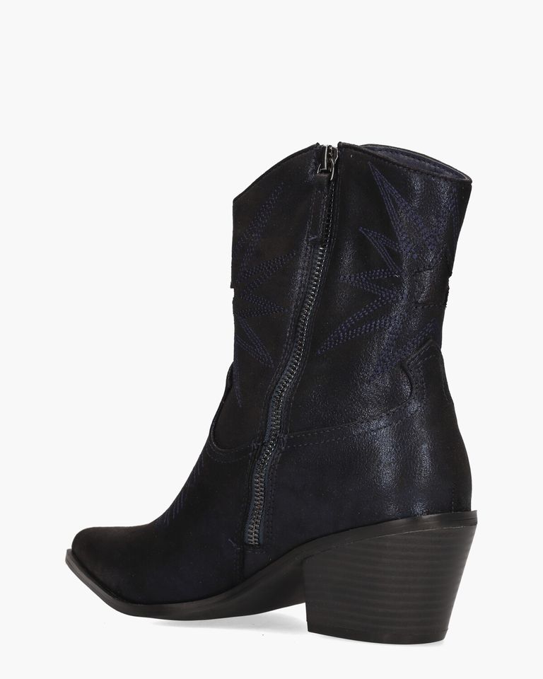 Vlinder Donkerblauw Dames Enkelboots