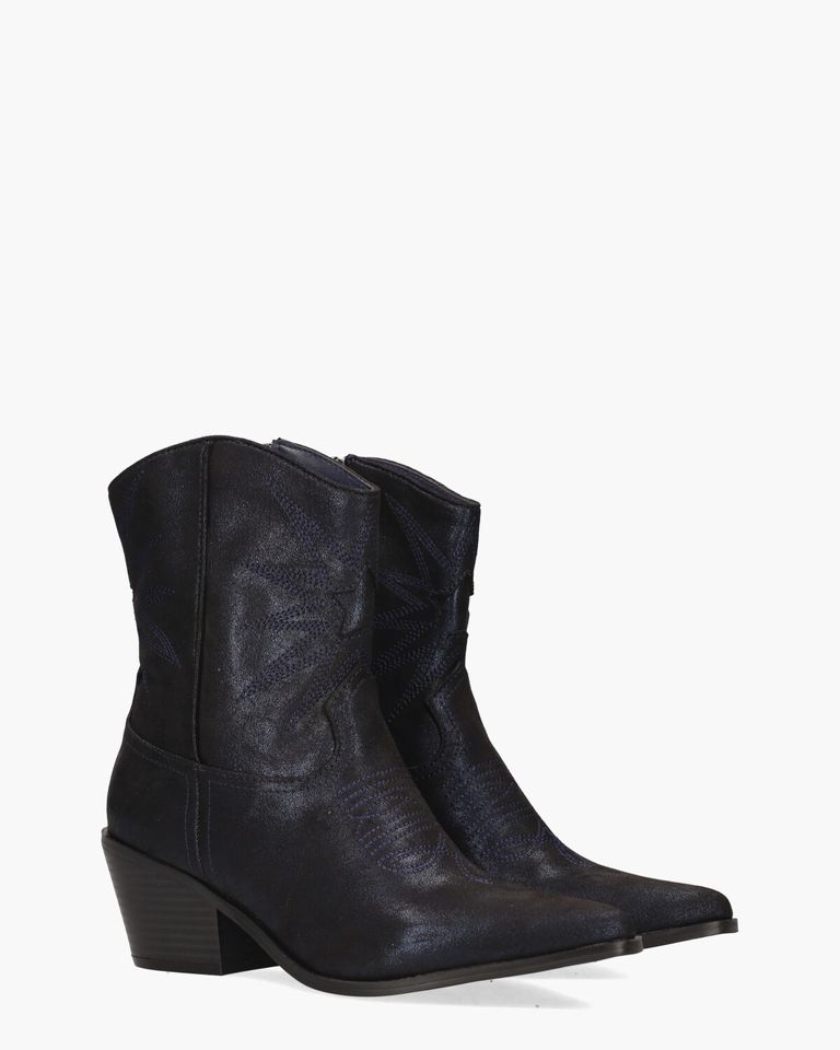 Vlinder Donkerblauw Dames Enkelboots