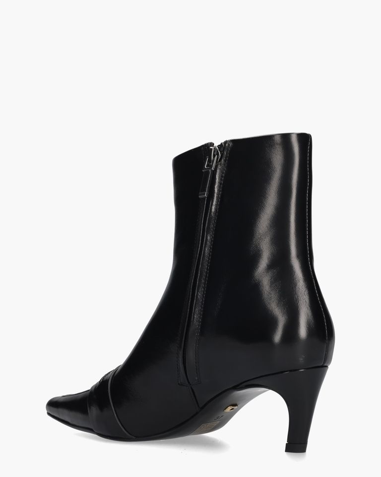 Gemma Zwart Dames Enkelboots
