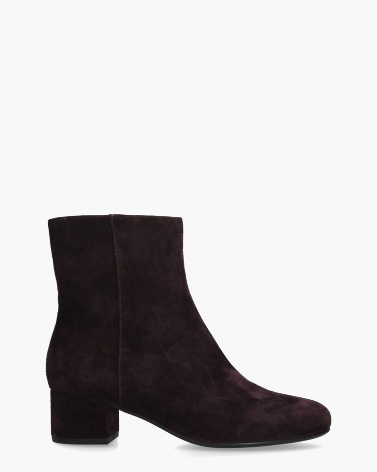 Bernarda Aubergine Dames Enkellaarsjes