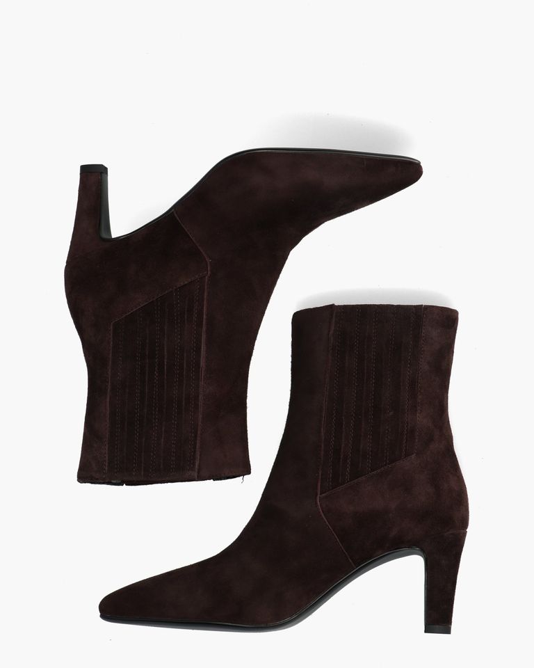 Calandra Donkerbruin Dames Chelseaboots