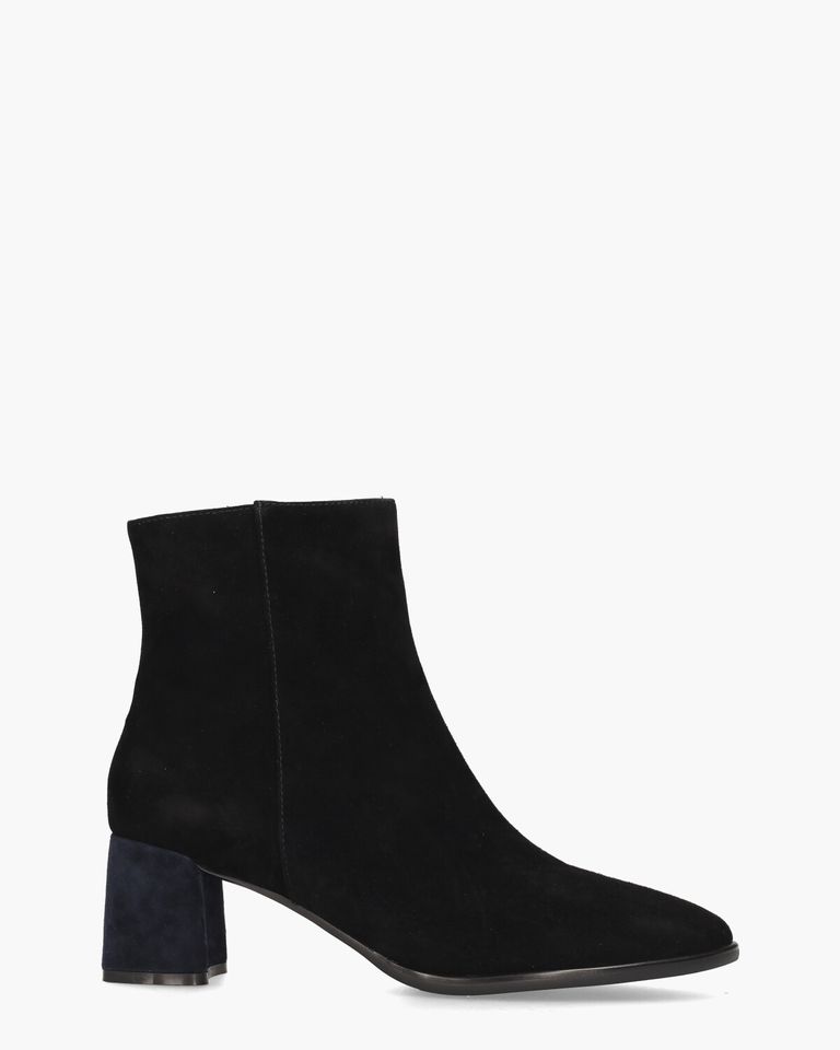 Vika Zwart Dames Enkelboots