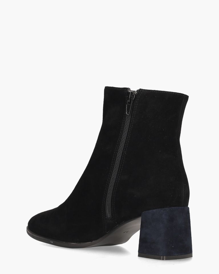 Vika Zwart Dames Enkelboots