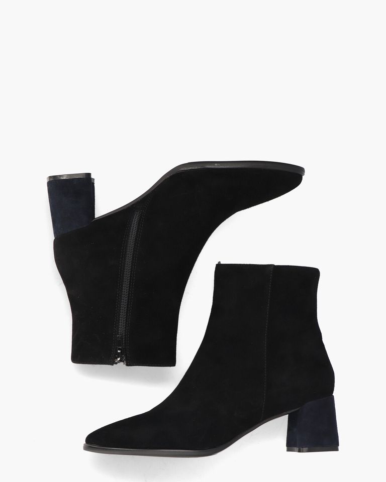 Vika Zwart Dames Enkelboots