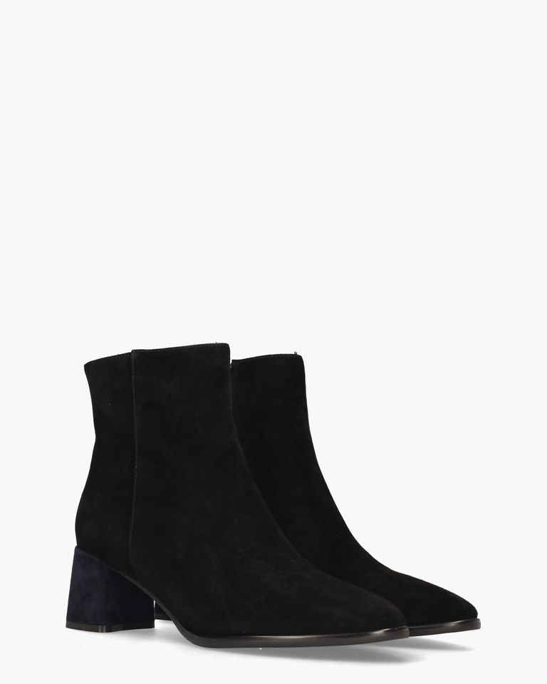 Vika Zwart Dames Enkelboots