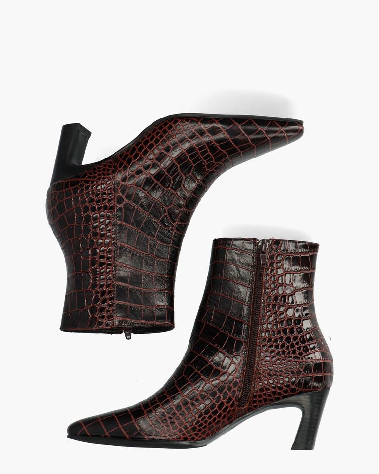 Eliana Donkerbruin Dames Enkelboots