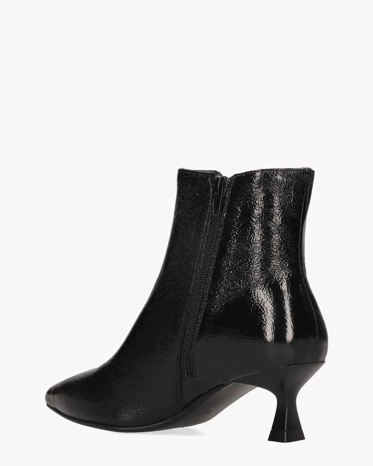 Urma Zwart Dames Enkelboots