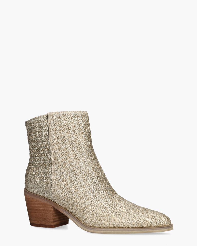 Damita Goud Dames Enkelboots