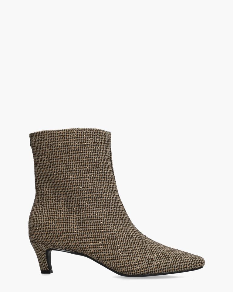 Alara Beige/Multi Dames Enkellaarsjes