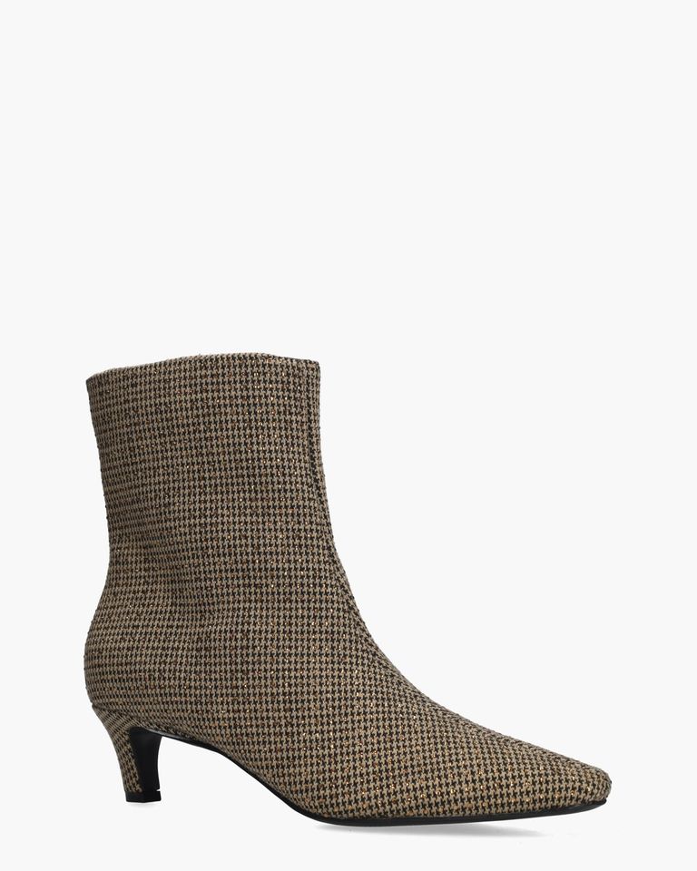 Alara Beige/Multi Dames Enkellaarsjes