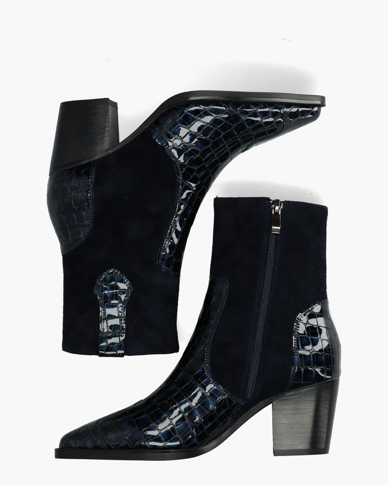 Sybylle Donkerblauw Dames Enkelboots