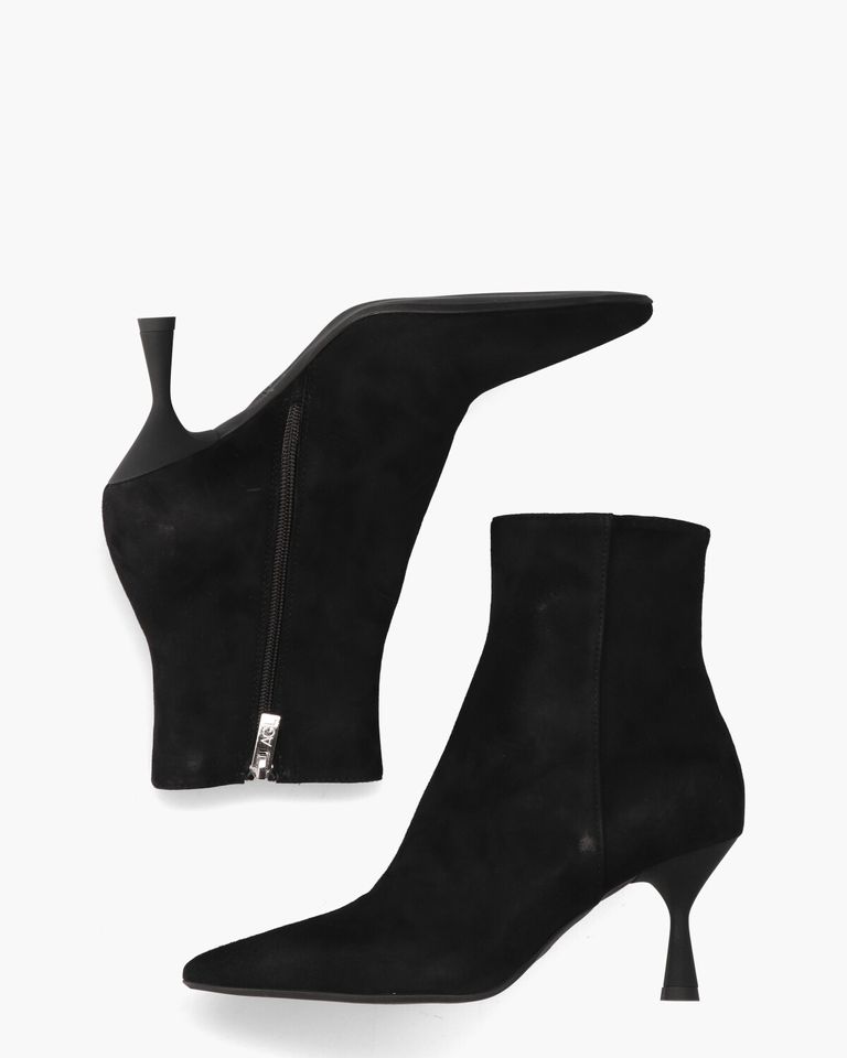 Ide Zwart Dames Enkelboots