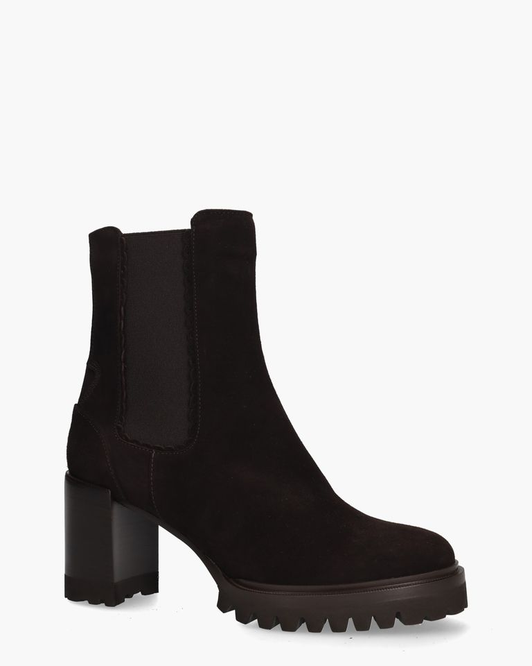 79740 Donkerbruin Dames Chelseaboots