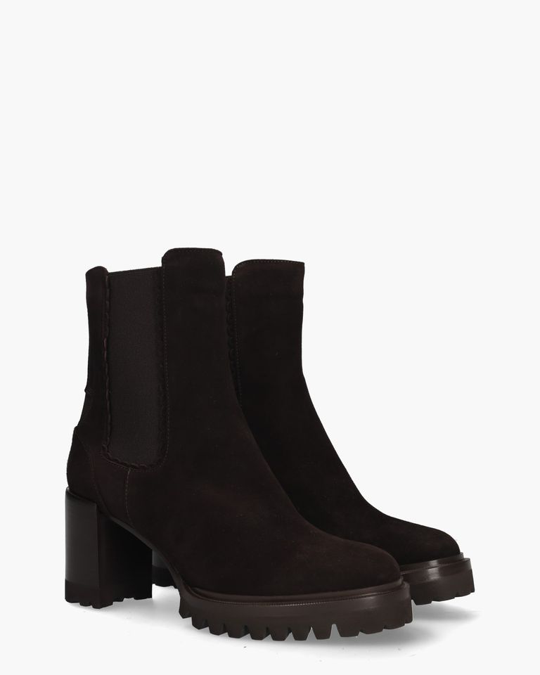 79740 Donkerbruin Dames Chelseaboots
