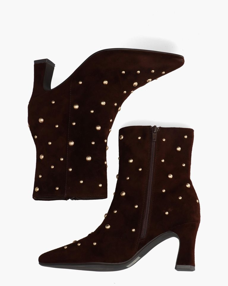 Desdemona Donkerbruin Dames Enkelboots