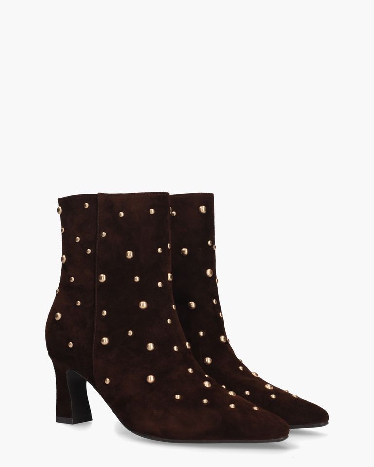 Desdemona Donkerbruin Dames Enkelboots