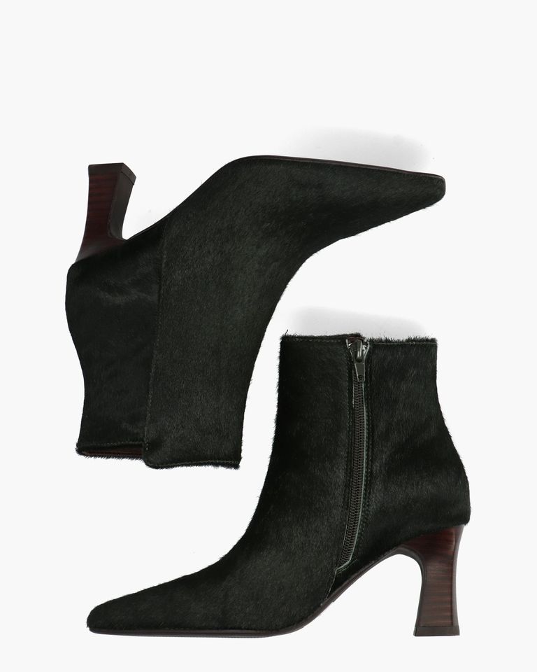 Desma Donkergroen Dames Enkelboots
