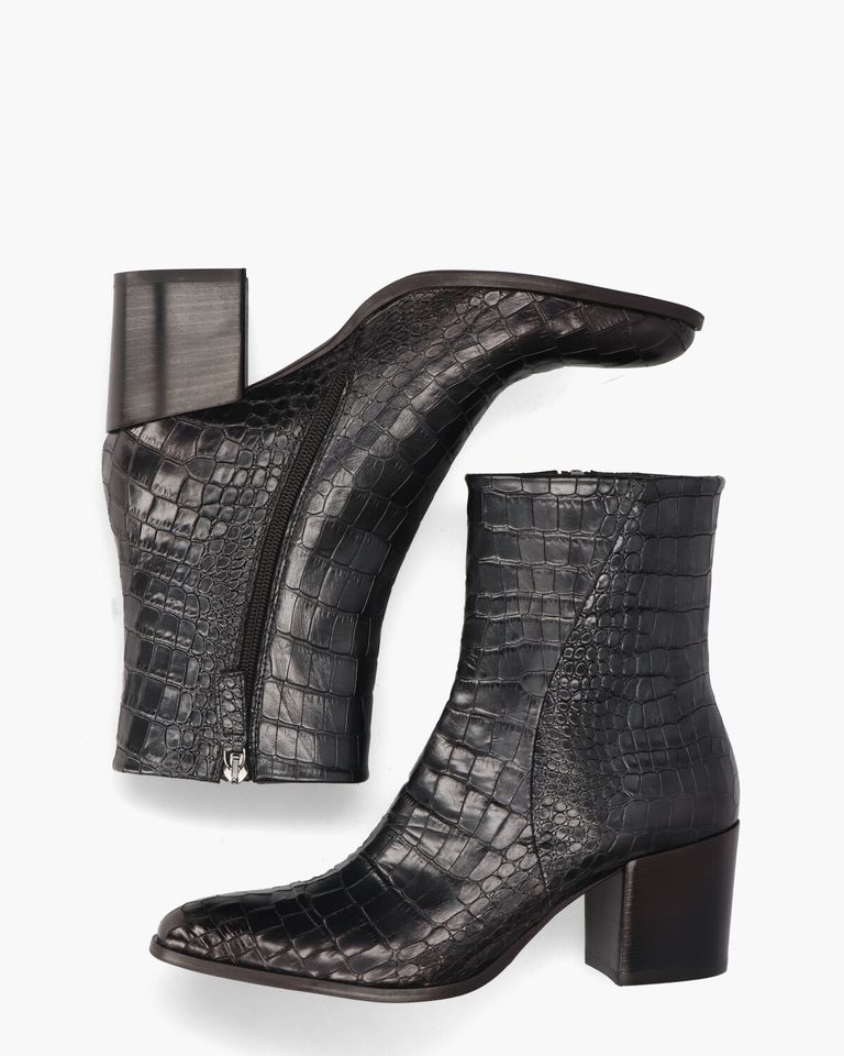 Venla Donkergrijs Dames Enkelboots