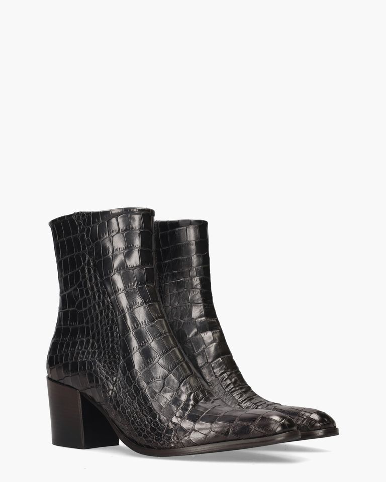 Venla Donkergrijs Dames Enkelboots