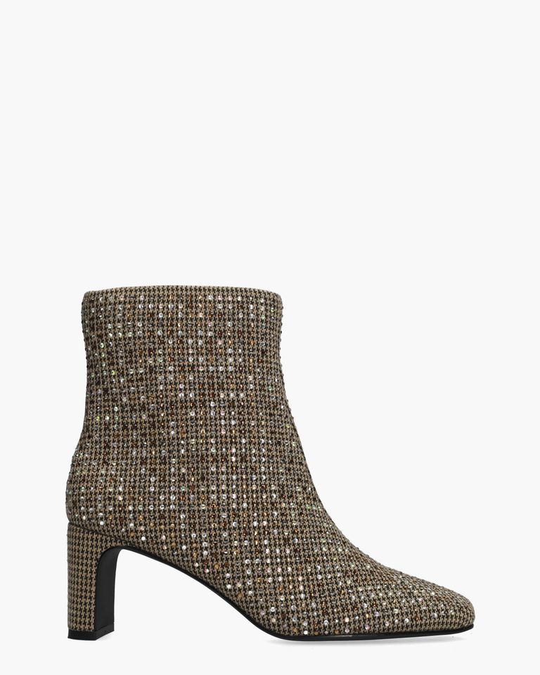 Vivine Beige/Multi Dames Enkellaarsjes