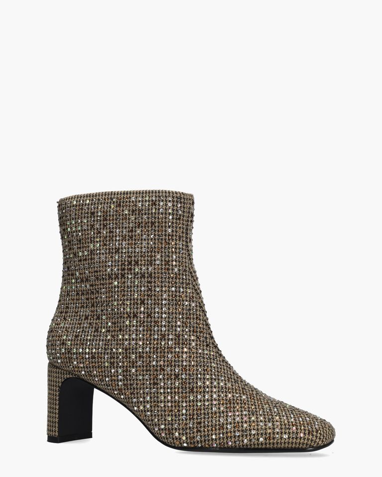 Vivine Beige/Multi Dames Enkellaarsjes