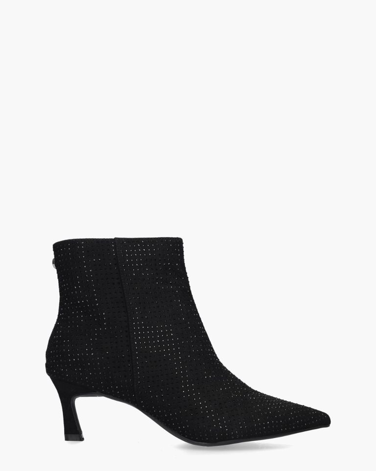 Yassira Zwart Dames Enkelboots
