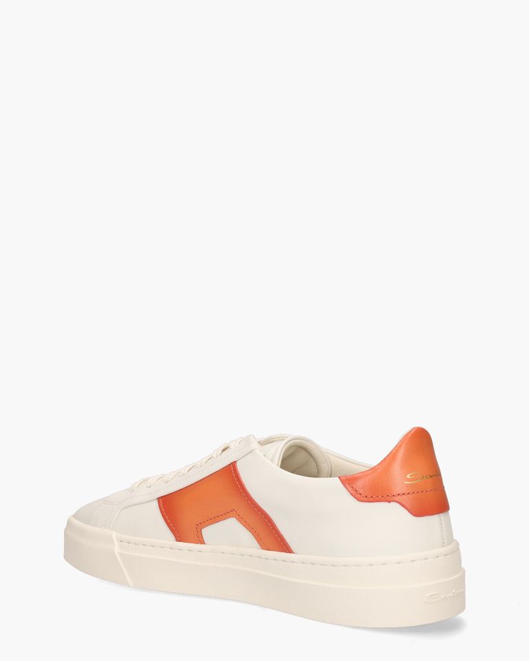 21779 Wit/Oranje Herensneakers