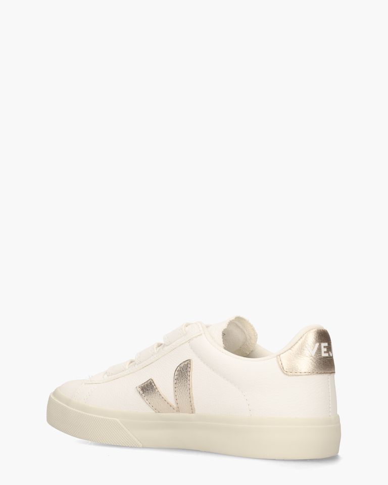 Recife Chromefree Leather Wit/Goud Damessneakers