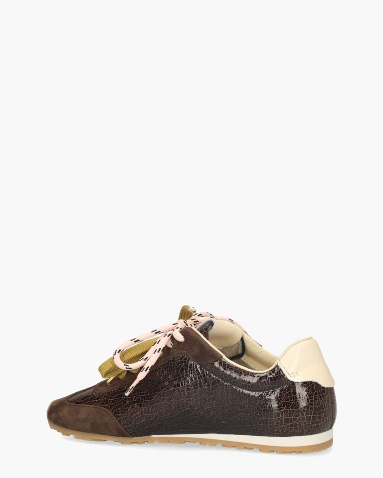 Billy Lou Donkerbruin Damessneakers