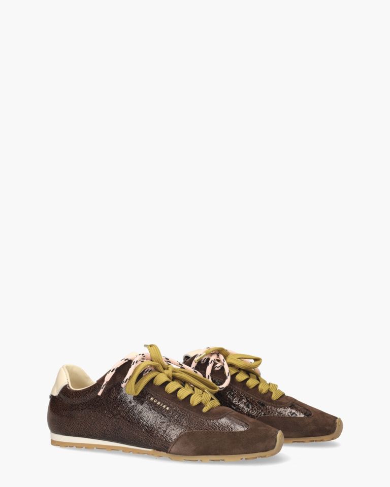 Billy Lou Donkerbruin Damessneakers