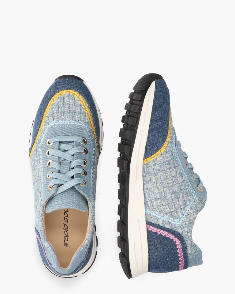 Winna Jeansblauw Damessneakers
