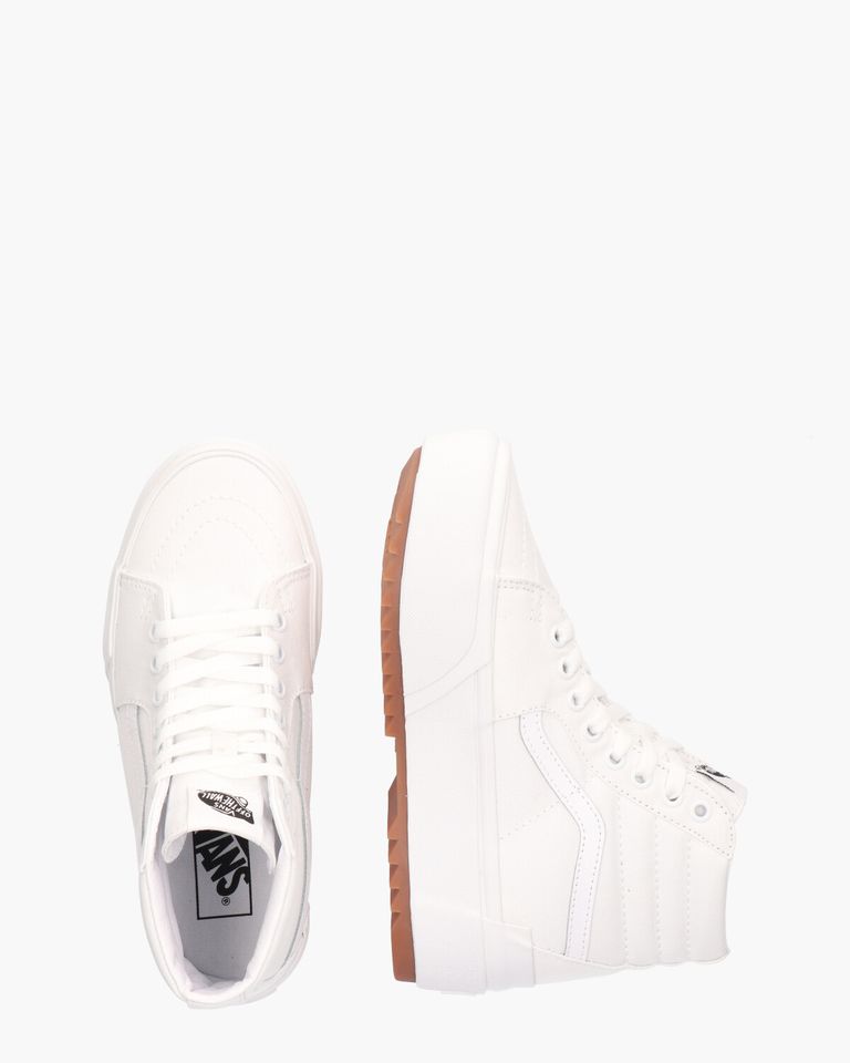 SK8-Hi Stacked Canvas Wit Damessneakers