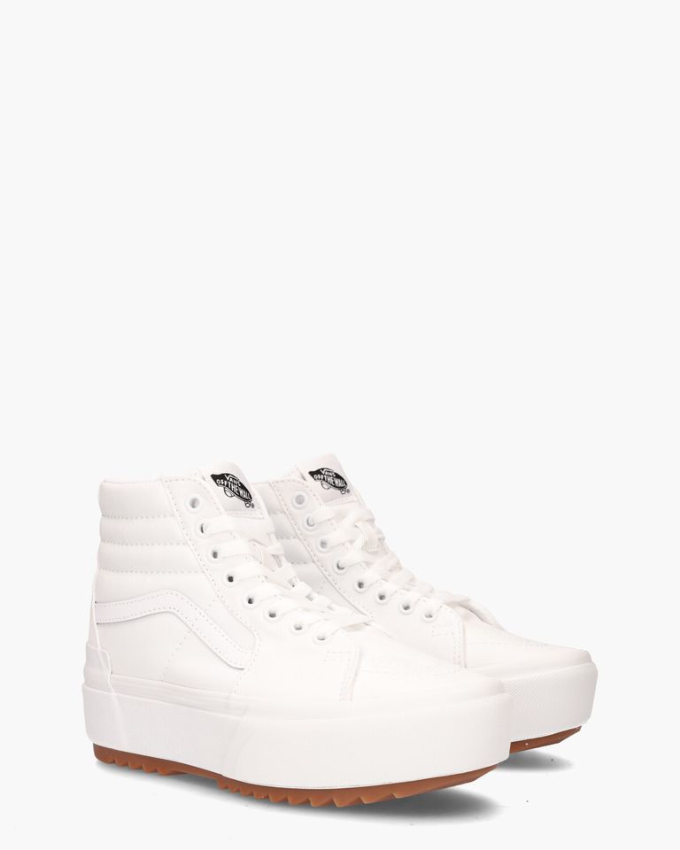 SK8-Hi Stacked Canvas Wit Damessneakers