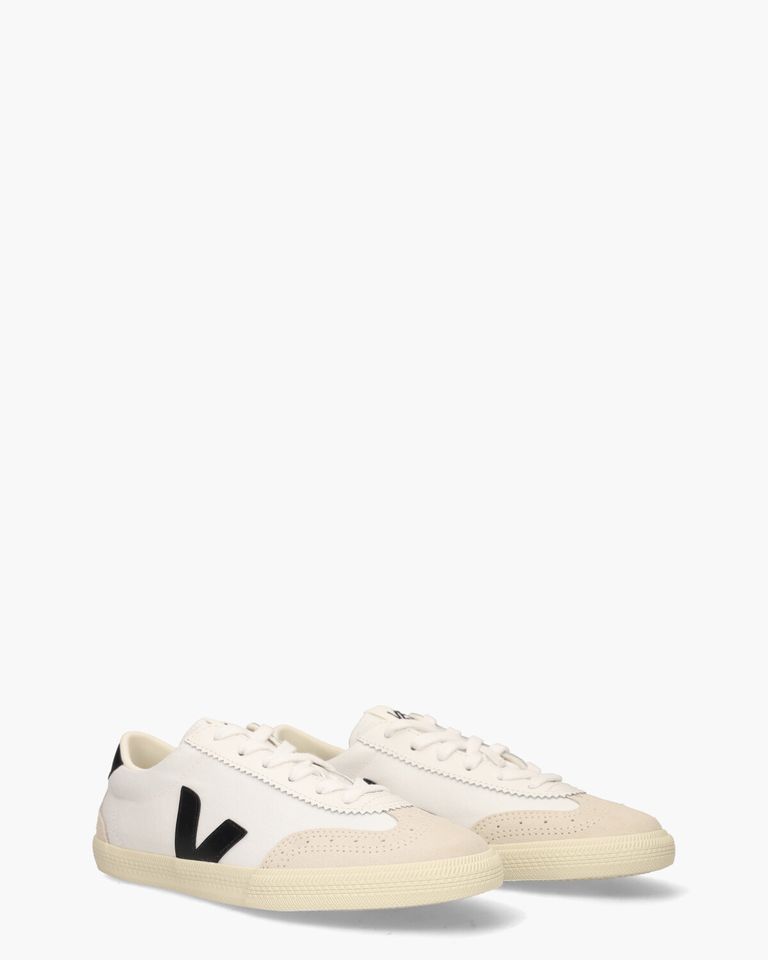 Volley Canvas Wit/Zwart Damessneakers