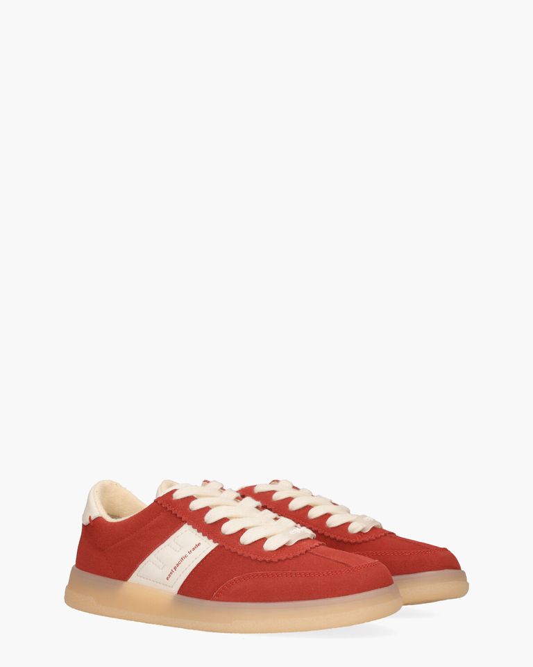 Santos Rood/Off-White Damessneakers