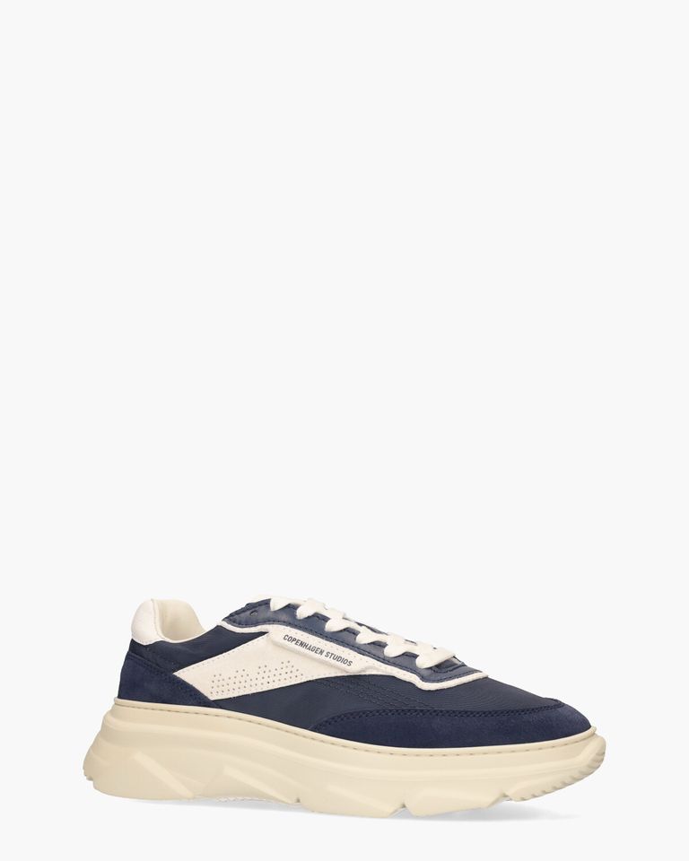 CPH56M Material Mix Donkerblauw/Wit Herensneakers
