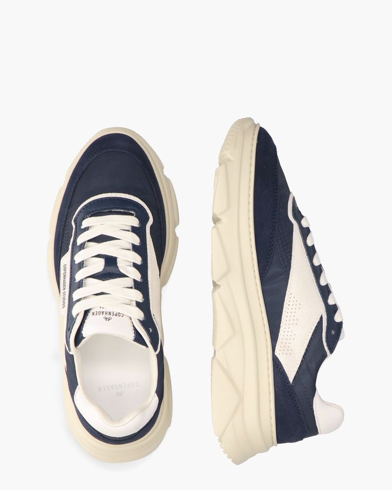 CPH56M Material Mix Donkerblauw/Wit Herensneakers