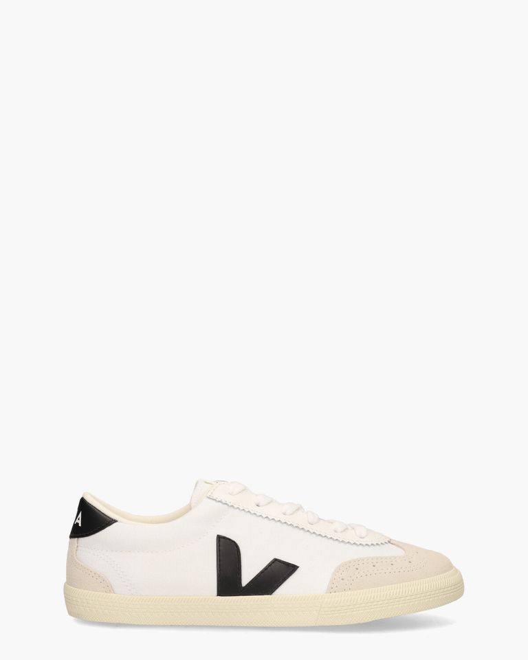 Volley Canvas Wit/Zwart Herensneakers