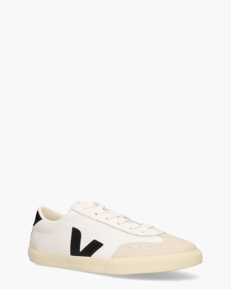 Volley Canvas Wit/Zwart Herensneakers