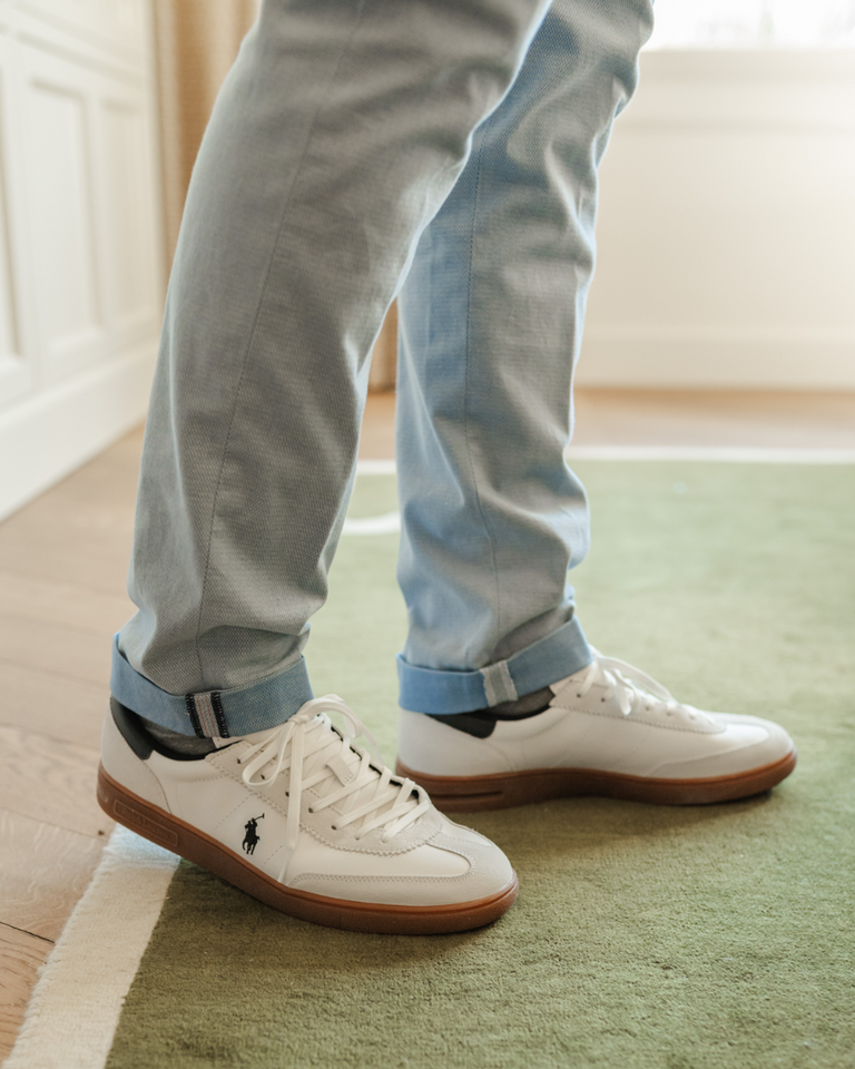 Bedford Wit/Zwart Herensneakers