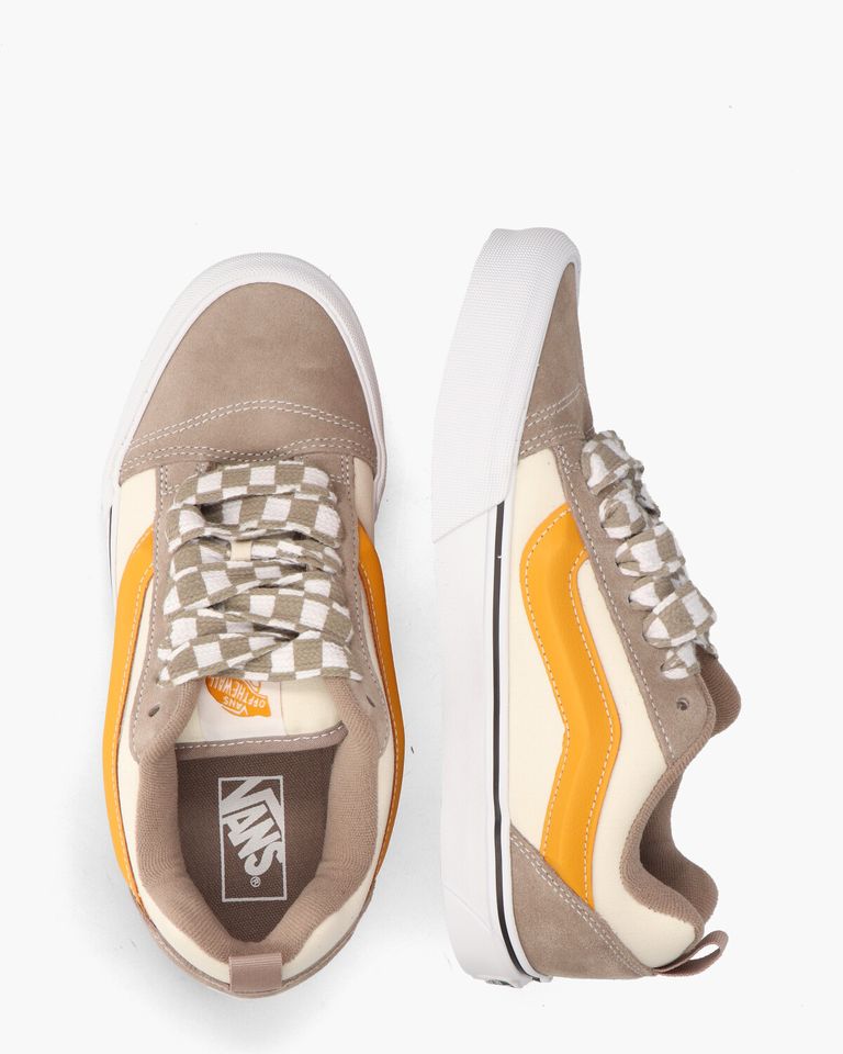 Knu Skool Off-White/Taupe Herensneakers 
