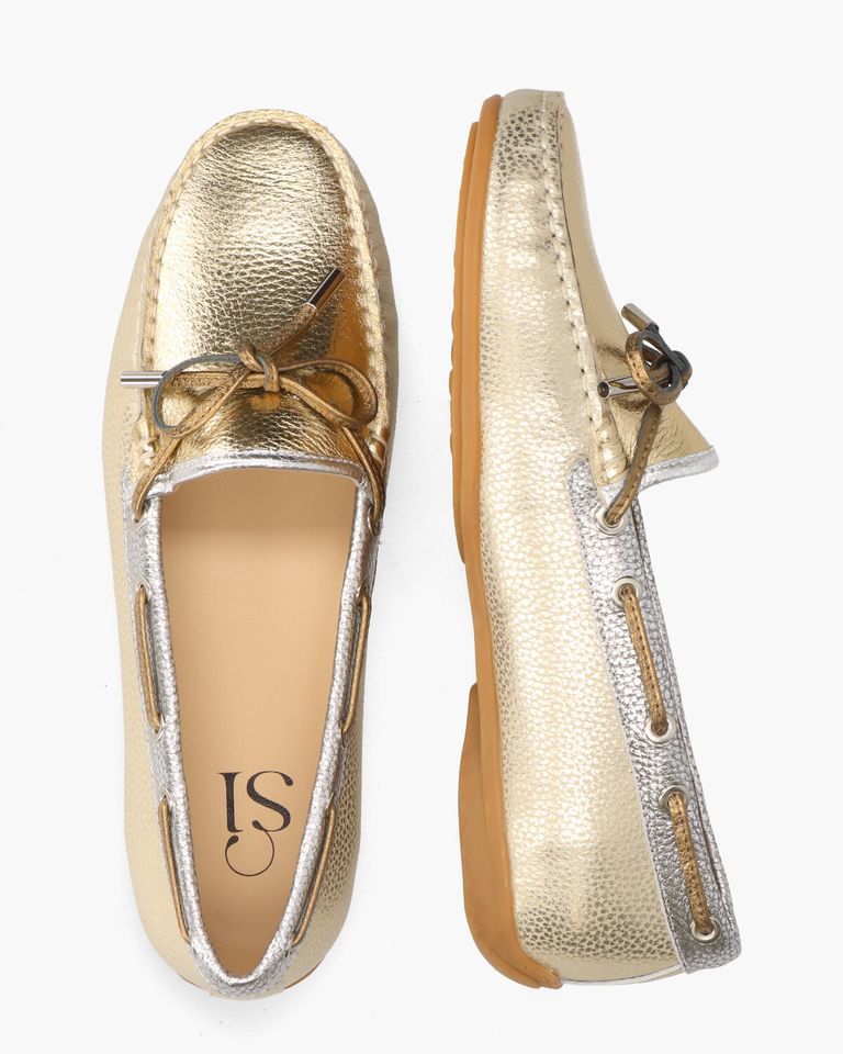 Wari Goud/Zilver/Brons Damesloafers