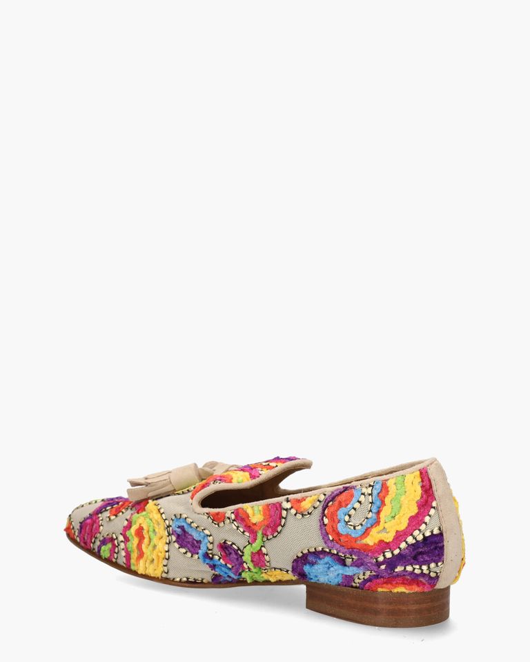 Talima 13577 Beige/Multicolor Damesloafers