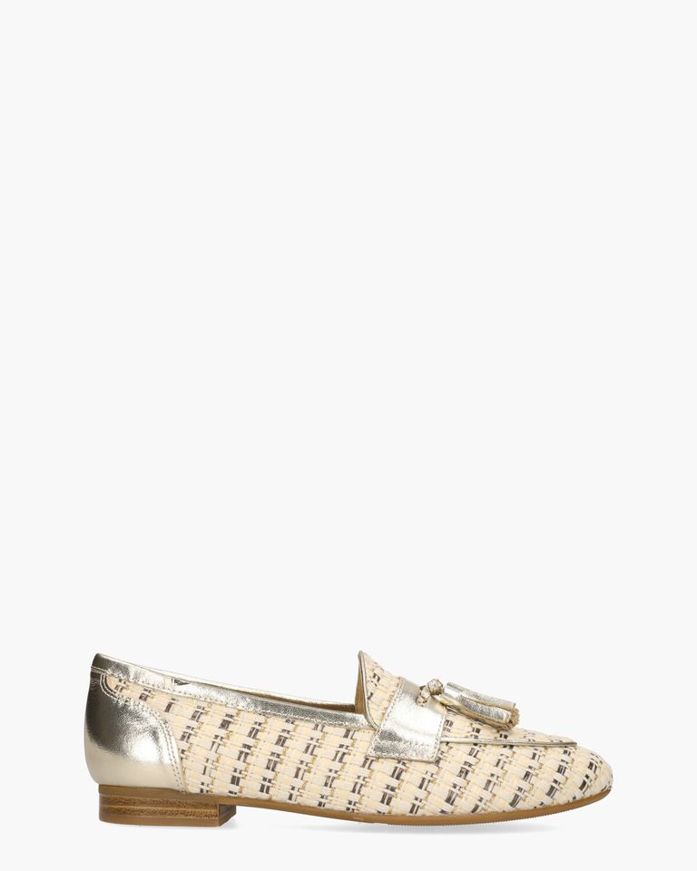 Weslia Multicolor/Goud Damesloafers