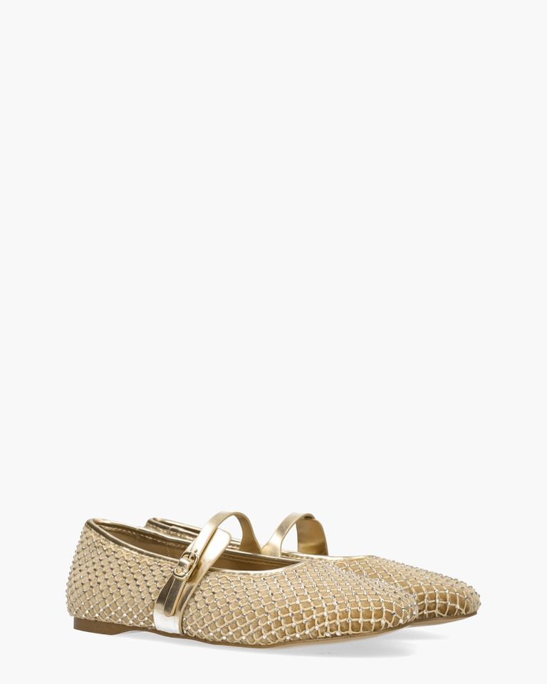 Rejoice-R Flat Shoe Goud Damesballerina's