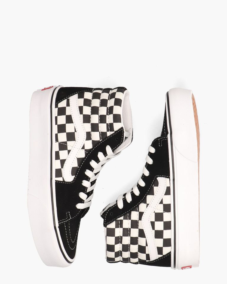 Checkerboard Sk8-Hi Platform 2.0 Zwart/Wit Damessneakers
